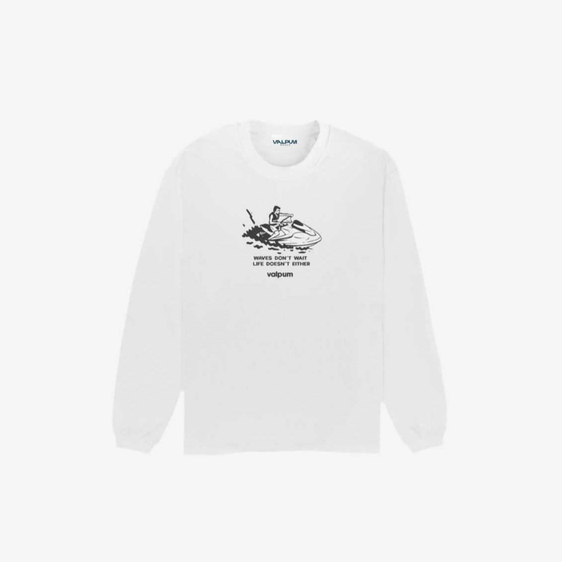 WAVES WHITE LONGSLEEVE