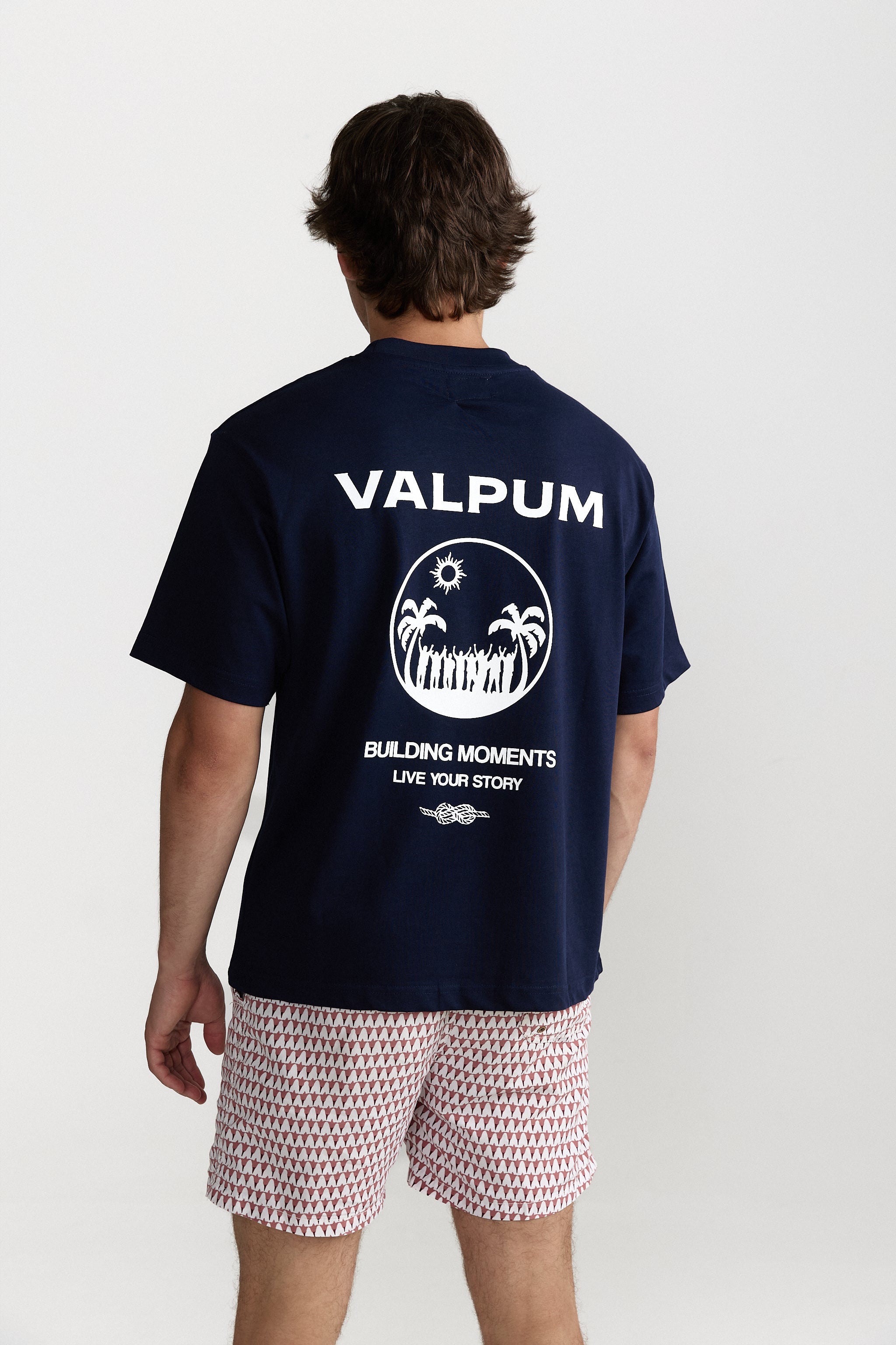 MOMENTS NAVY T-SHIRT