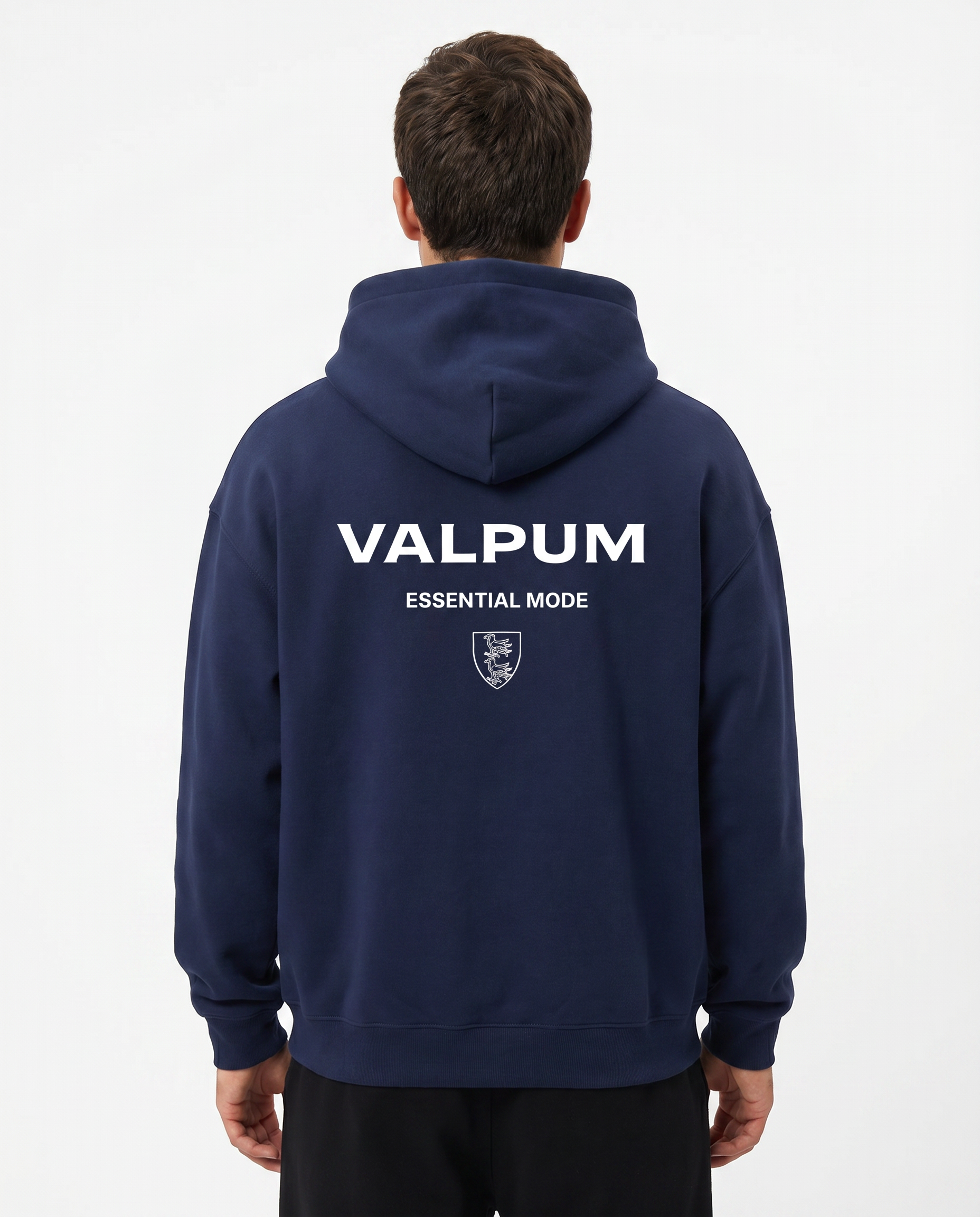 ESSENTIAL MODE NAVY HOODIE