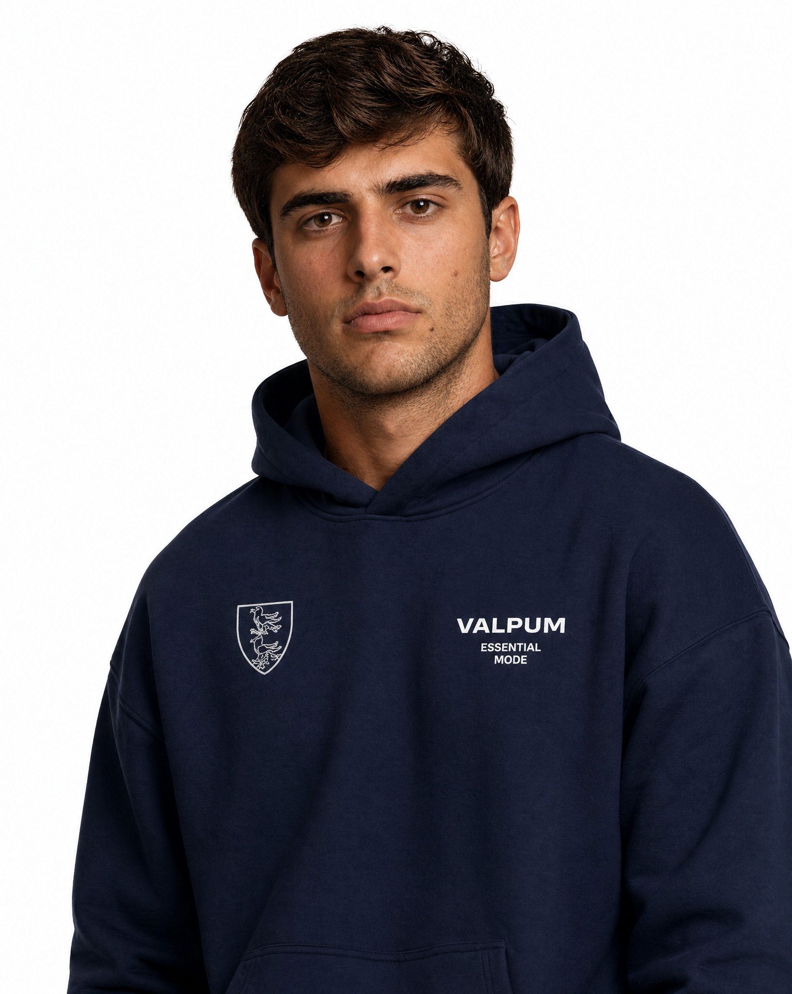 ESSENTIAL MODE NAVY HOODIE