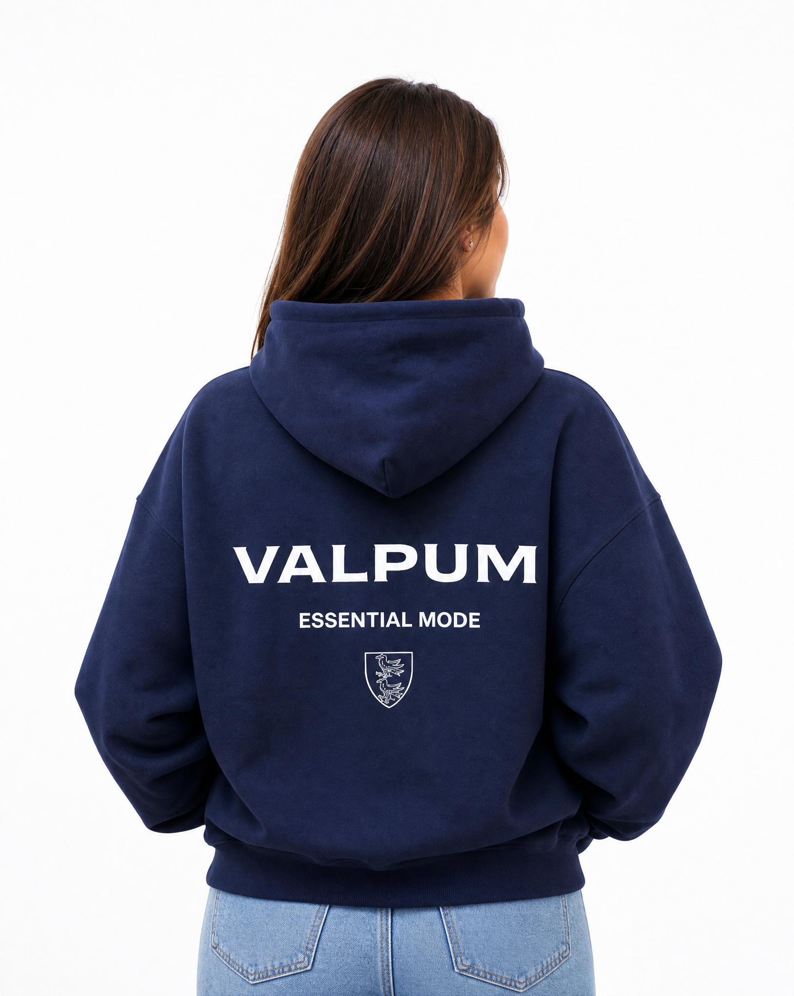 ESSENTIAL MODE NAVY HOODIE