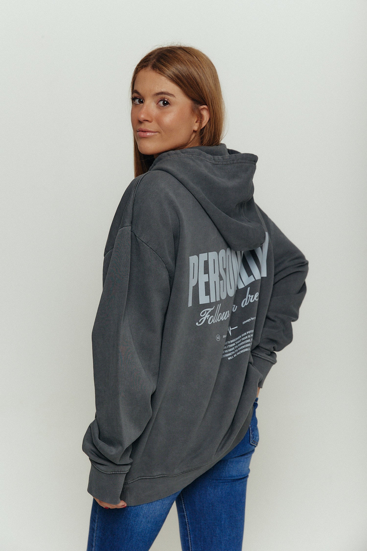 PERSONALITY BLACK OYSTER HOODIE