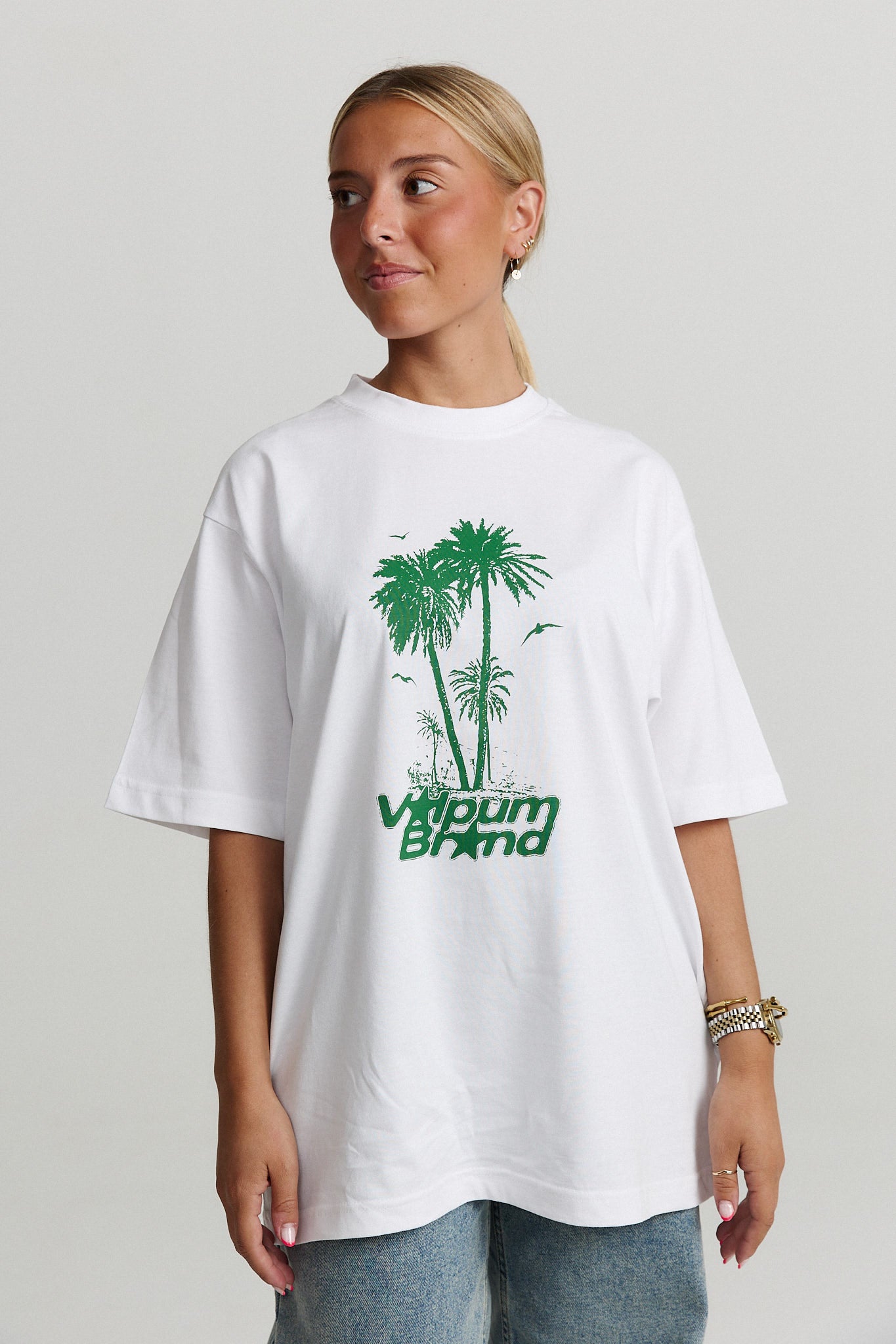 TROPICAL WHITE T-SHIRT